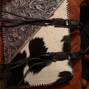 Montana West Black and White Tote Bag